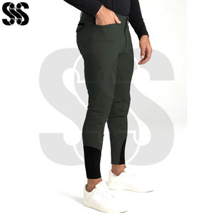 Pantalones de Montar para Hombre, Cómodos y Elásticos, Duraderos, para Deportes Ecuestres, Entrenamiento, con Cierre de Botón y Cremallera Personalizable - Product Image 5