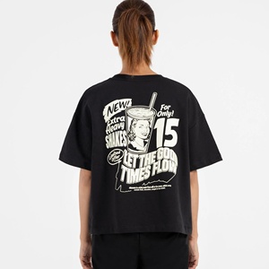 Camiseta de Manga Larga con Cuello Redondo y Logotipo Personalizado para Mujer, Impresa con Serigrafía, Transpirable y Ecológica, Tejido de Punto Informal para Verano - Product Image 4