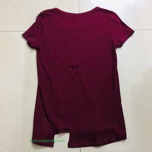 Camiseta de lujo con cuello redondo y hombros caídos para mujer, Camiseta de algodón 100%, diseño de logotipo personalizado, ropa de calle informal de talla grande, corta - Product Image 6