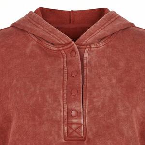 Sudadera con Capucha de Alta Calidad Hecha a Medida para Mujer, Estilo Informal, Ligera, Lavada al Ácido, con Bolsillo Tipo Canguro, para Fitness - Product Image 4