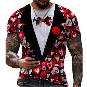 T-shirts à manches courtes pour hommes, imprimés sur mesure, impression numérique, tissu respirant, séchage rapide, coupe classique, taille adulte - Product Image 6