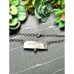 Collar Geométrico de Plata de Ley y Turquesa Kingman de Jameson Garcia para Regalo - Product Image 2