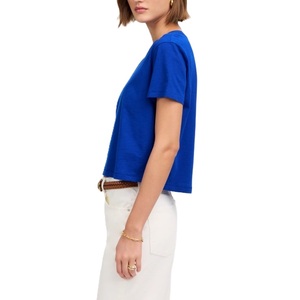 T-shirts surdimensionnés pour femmes de qualité supérieure Matériau de haute qualité Couleur unie Respirant Séchage rapide Impression personnalisée avec logo - Product Image 4