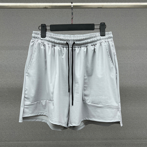 Pantalones cortos casuales de moda Regular Fit Draw cintura elástica 70% algodón 30% poliéster reciclado Fleece French Terry pantalones cortos para hombres - Product Image 6