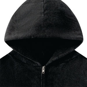 แจ็กเก็ตออกกำลังกายแบบลำลองของผู้ชายเสื้อผ้าแนวสตรีทแบบมีฮู้ดและซิปวัสดุขนแกะคุณภาพสูง - Product Image 3