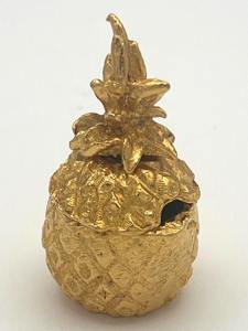 Cubo de Hielo Dorado en Forma de Piña para Exhibición y Regalos, Elegante Adorno Decorativo para Mesa, para el Hogar, Bar y Ocasiones Especiales - Product Image 2