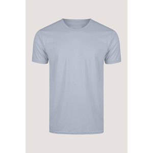 Camiseta orgánica clásica estándar colorida gris, camiseta de equipo de algodón orgánico favorita para hombre desteñida para hombre - Product Image 1
