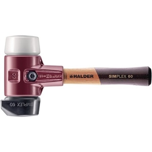 Martillo de superficie suave SIMPLEX L.280mm con mango HO de D.60mm, Categoría de producto HALDER - Product Image 1