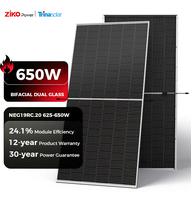 Module solaire bifacial monocristallin Trina Energy Efficiency Premium 650W 2382x1134mm LCOE BOS réduit de 1 à 5%