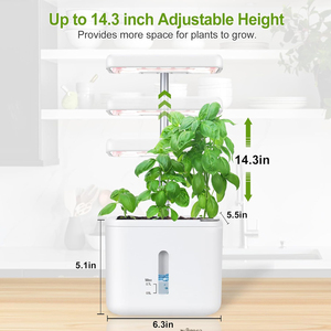 Pot intelligent avec système hydroponique intelligent, pot de fleurs pour plantes d'intérieur, lumière pour plantes, <span class=keywords><strong>pots</strong></span> de fleurs paresseux - Product Image 6
