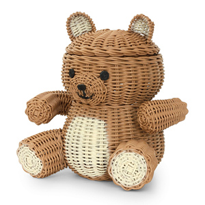 Panier de rangement en forme d'animal, best-seller, décoration de chambre de bébé, paniers en rotin tressé de haute qualité - Product Image 1