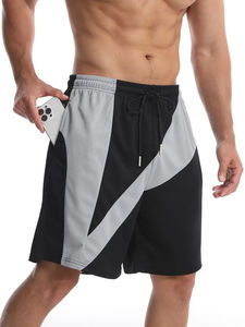 Custom Logo Men's Gym Shorts Streetwear Knitted Plain Microfiber Sport Shorts <b>Drawstring</b> Different Colors Casual Comfortable - Product Image 5