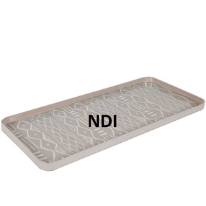 Bandejas para servir café y agua de aspecto precioso para artículos de catering de cocina vajilla de diseño hecho a mano bandeja de Metal para servir catering - Product Image 6