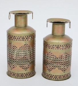 High Quality Round Available Candle Jar for Home & Hotel Decoration New Design Best Price Metal Candle <b>Lantern</b> - Product Image 1