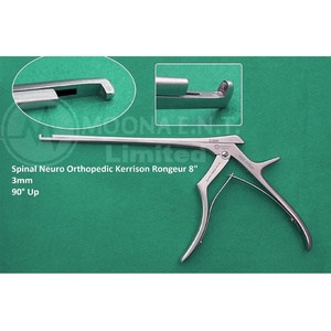 Rongeur Kerrison manuel allemand OEM, 8 pouces de long, pointe de 3 mm, angle de 40 degrés, en acier inoxydable, instrument chirurgical médical réutilisable - Product Image 1