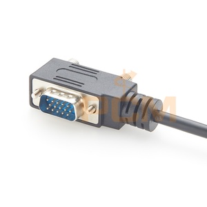 Links abgewinkeltes 2m HD15 DE-15 VGA 15-Pin Stecker-zu-Stecker Konverterkabel für PC, Monitor, <span class=keywords><strong>Computer</strong></span>, Switch, Bildschirm - Product Image 3