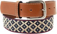 Cinturón de polo de cuero genuino hecho a mano más vendido en calidad superior