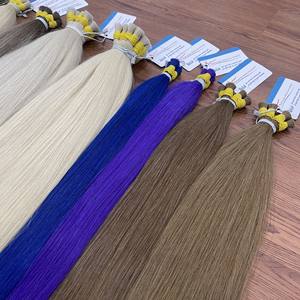 Top 1 Super <b>Sale</b> 100% Virgin Unprocessed Remy Hair Kinky Straight Vietnamese Hair <b>Lighter</b> Colored Hot Selling Bulk Natural Dyed - Product Image 5