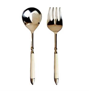 High Quality Eco-Friendly American Style Stainless Steel Dining Flatware Spoon Fork Set Wedding <b>Steak</b> High Mirror Polish Serving - Product Image 1