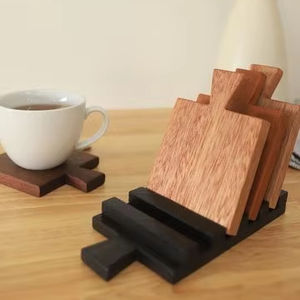 <b>DRINK</b> WOOD ROUND <b>COASTER</b> CUSTOMIZED SIZE Handmade <b>for</b> Table Ware and Kitchen Ware Items Wholesale High Quality From Vietnam - Product Image 1