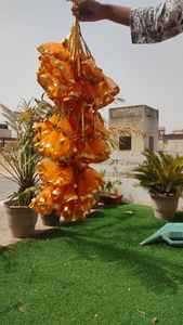 พวงมาลัยตาข่ายทำด้วยมือสำหรับงานปาร์ตี้และงานอีเว้นท์ฉากหลังตกแต่งผนังแขวนตกแต่งผนังตกแต่งเมนดิวาลีตกแต่ง - Product Image 3