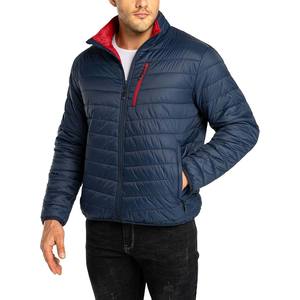 Veste d'hiver matelassée pour hommes manteau matelassé à capuche personnalisé XS vente en gros chaud thermique imperméable extérieur isolé port direct d'usine - Product Image 3
