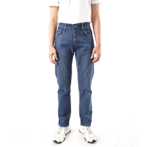 Customize Mens High Street Embroidered Straight Casual Slim Fit <b>Stretch</b> Jeans Zipper Fly Closure Spring - Product Image 4