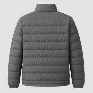 Chaqueta de Invierno Acolchada de Lona para Hombre, Personalizada de Fábrica, Corte Entallado, con Capucha, Resistente al Viento, Logotipo OEM, Forro Grueso de Algodón Cálido - Product Image 2
