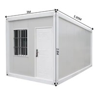Maisons modulaires pliables en conteneurs d'expédition en acier modifié de 20 pieds et 40 pieds pour bateaux Toilettes portables en conteneurs