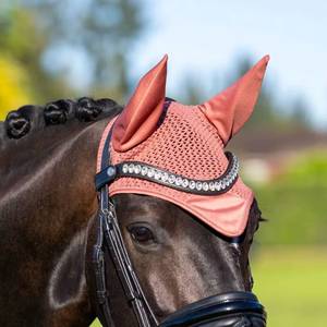 Máscara Antimoscas para Caballos con Cubre Orejas, Material Transpirable de Spandex Tejido, Talla 60x80x90cm, Red Protectora Facial para Caballos, Protección Solar, Uso en Invierno y Exteriores - Product Image 2