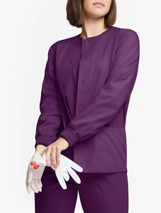 Blouse médicale respirante facile d'entretien, résistante aux plis, en mélange de coton, uniformes d'hôpital, tissu confortable, logo personnalisé - Product Image 3