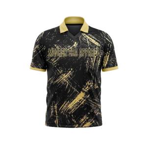 Nueva llegada 100% poliéster mano completa Cricket Jersey de secado rápido nombre del equipo impreso ropa deportiva personalizable entrega rápida Cricket - Product Image 1