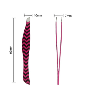 2026 Customized Stainless Steel <b>Painting</b> Slant Tip Fish Shape Perfect For Eyebrows And Unwanted Hair Tweezer - Product Image 6