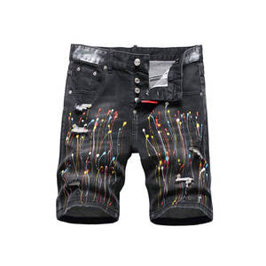 Shorts Vaqueros Casuales para Hombre, Suministro de Fábrica OEM, Cómodos para el Verano, Diseño Personalizado, Shorts Vaqueros al por Mayor en Venta - Product Image 2