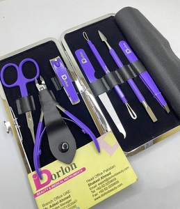 Kit de manicura y pedicura profesional de acero inoxidable, estuche de viaje portátil para el cuidado de las uñas, cortaúñas NpperI, suministros para uñas, Lima empujadora de uñas - Product Image 2