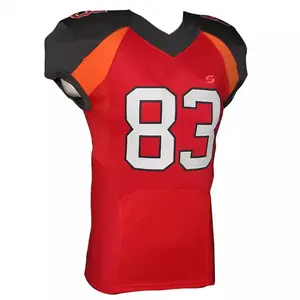 Camiseta de fútbol americano de buena calidad para hombre, camiseta de fútbol americano de media manga con Camiseta corta de fútbol americano ajustada - Product Image 3