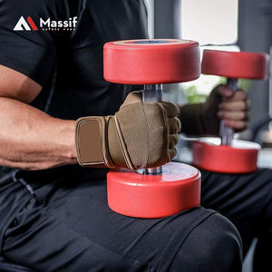 Guantes de entrenamiento de neopreno unisex con muñequeras, guantes de gimnasio de aplicación deportiva con logotipo personalizado para hombres y mujeres, equipo de levantamiento de pesas - Product Image 3