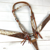 Ensemble d'équipement d'équitation en cuir de vachette véritable souple et naturel, personnalisable, léger, saisonnier, pour selle anglaise