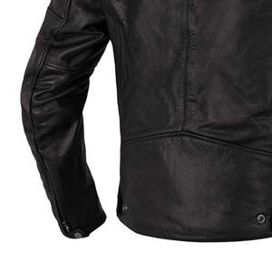 Blouson Moto Unisexe Tendance 2025 en Cuir Véritable et Toile, Imperméable, avec Capuche, Doublure Intérieure en Coton - Product Image 5
