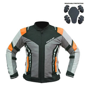 Veste de moto en velours côtelé léger pour homme Protection d'armure approuvée CE Textile respirant équipement d'équitation d'été support avant pour - Product Image 1