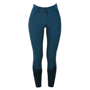 Wholesale Women's High Waist Eco-Friendly Nylon Spandex Equestrian <b>Horse</b> <b>Riding</b> Breeches Customized Silicone Full Seat Pocket - Product Image 4