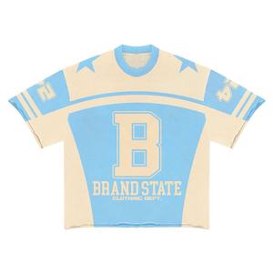 เสื้อยืดผ้าคอตตอนโอเวอร์ไซส์ผ้าคอตตอนทรงโอเวอร์ไซส์ผ้าคอตตอนทรงโอเวอร์ไซส์ออกแบบโลโก้ได้ตามต้องการ - Product Image 5