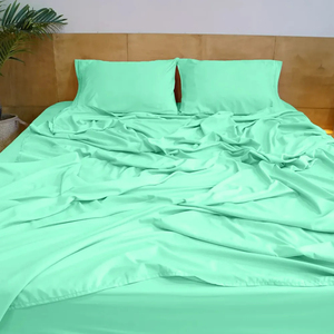 Bán Buôn Tùy Chỉnh Nữ Hoàng Vua Kích Thước In Bông <span class=keywords><strong>Polyester</strong></span> 3Pcs 4Pcs Bedsheets Đồng Bằng Nhuộm Duvet Bìa Bộ Đồ Giường Bộ - Product Image 3