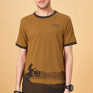 T-shirt de plage pour hommes à la mode Léger Design ras du cou personnalisé 100% coton High Street Prix compétitif - Product Image 2