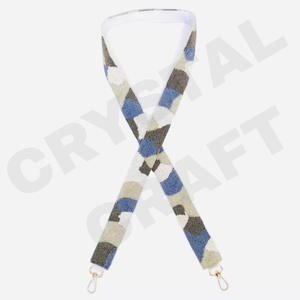 CRYSTAL CRAFT perles de verre sac à main sangle couleur personnalisée Style indien taille personnalisée sac sangle accessoires accepter personnalisé - Product Image 6