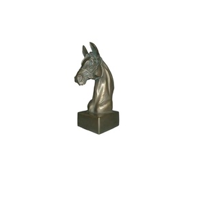 Decorative Aluminium Horse <b>Face</b> With Base For Table Top Decoration <b>Polish</b> Finished Tableware Item For Table Decor - Product Image 5
