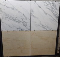 Carreaux de sol en porcelaine marbrée grise SUNNY Oceano 800x800mm, épaisseur 9mm, polis, antidérapants, résistants aux acides, antibactériens, choix premium