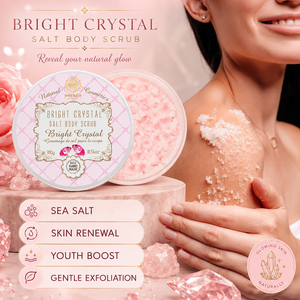 Luxury Bright Crystal Sea Salt <b>Body</b> <b>Scrub</b> Professional Spa Exfoliating <b>Body</b> Polish with Cocoa Butter Coconut Oil and Grapeseed - Product Image 2