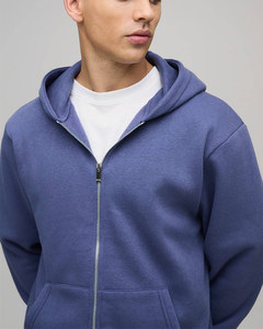 Sudadera con Capucha Personalizada OEM para Hombre, Diseño de Prenda Personalizada, con Cremallera, Tinte Liso, Secado Rápido, Antiencogimiento, para Otoño e Invierno, Deportiva, de Algodón - Product Image 2
