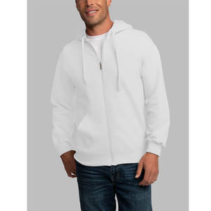 Couple <b>Thermal</b> Cotton Fleece Zip Hoodie Jacket White Warm Winter Season <b>Thermal</b> Hoodies Mens Woman - Product Image 3